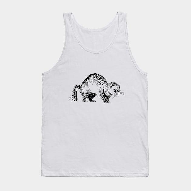 ferret Tank Top by VicaVeresk